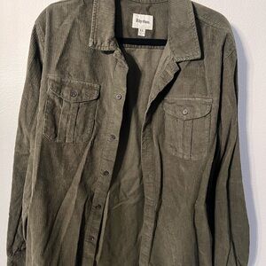 Rhythm Green Casual Button Down Shirt